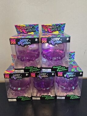 Authentic NeeDoh Jelly Squish Purple Super Solid Squish Toy - Listing Is For ONE